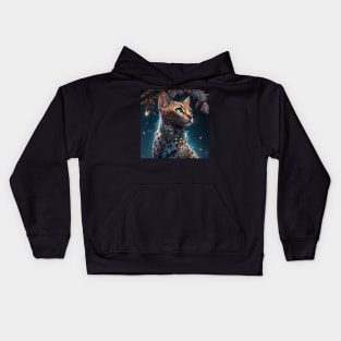 Enchanted Bengal Cat Kids Hoodie